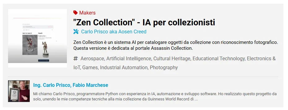Zen Collection, intelligenza artificiale per collezionisti