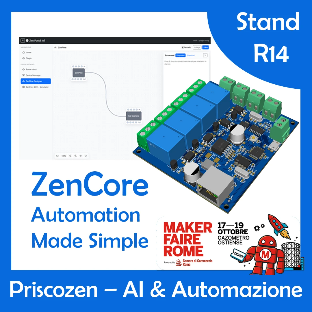 ZenCore: materiale dello stand R14