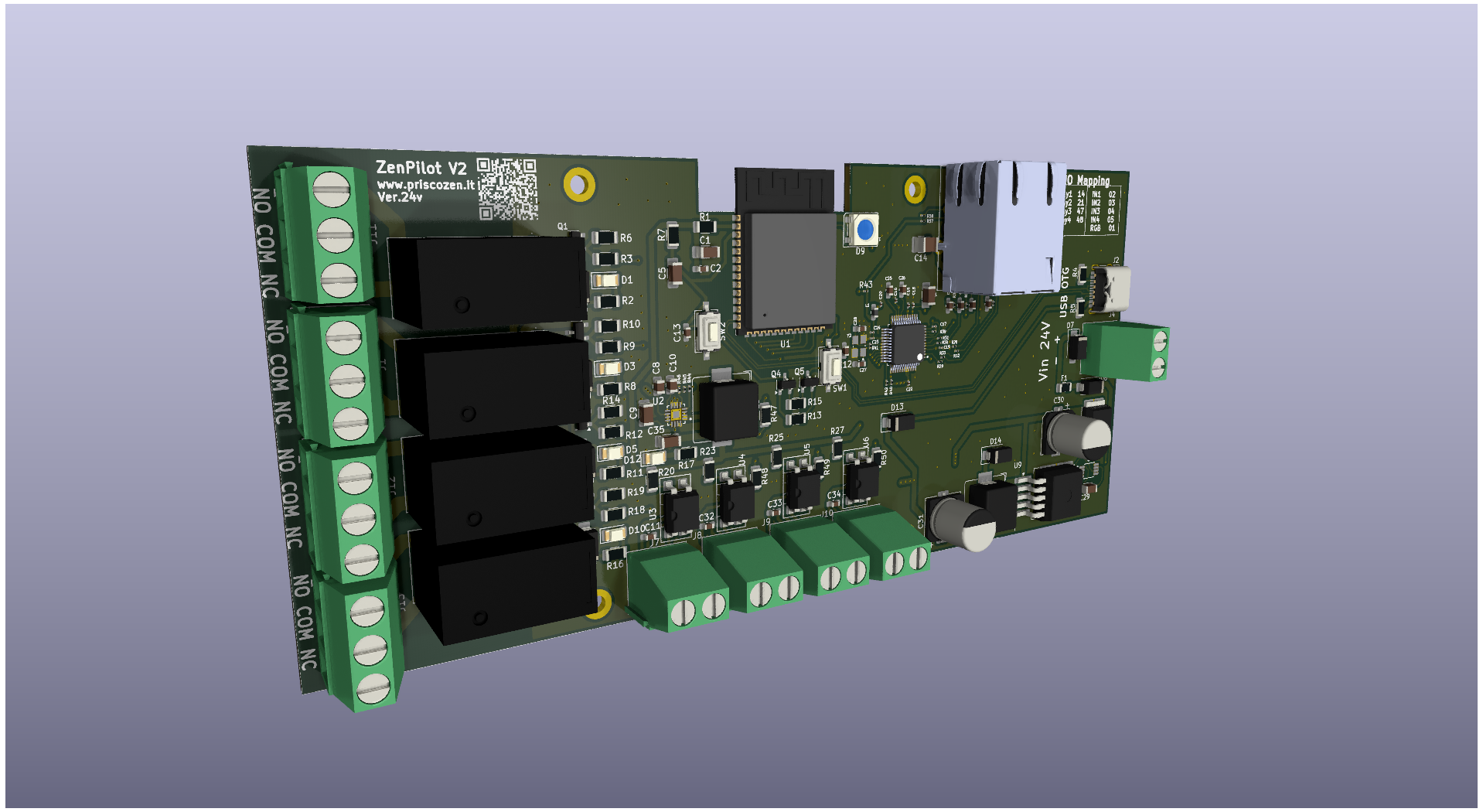 Rappresentazione della scheda OpenZenPilot V2
